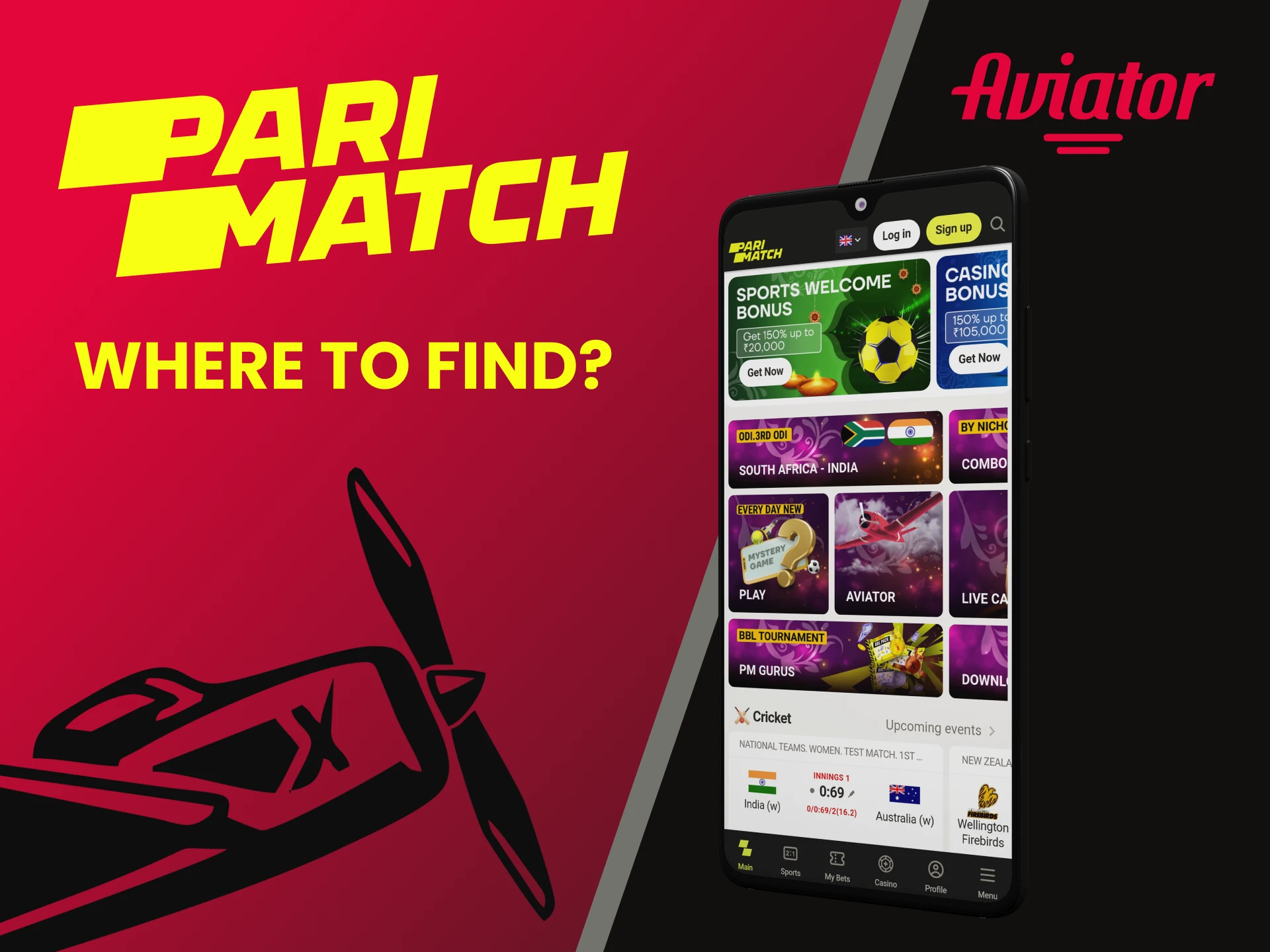 We will show you where to download the Parimatch application to play Aviator.