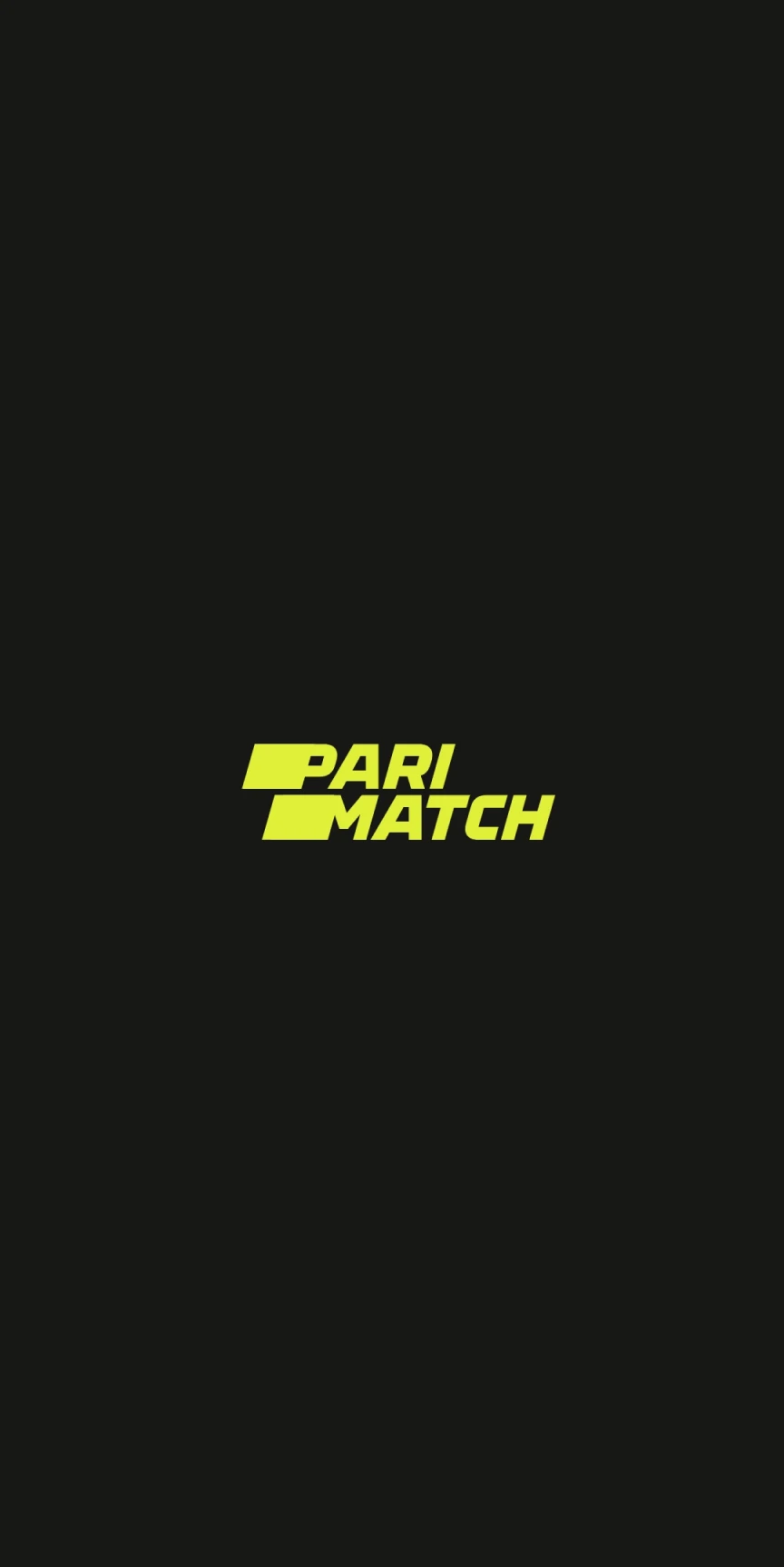 Install the Parimatch app for iOS.