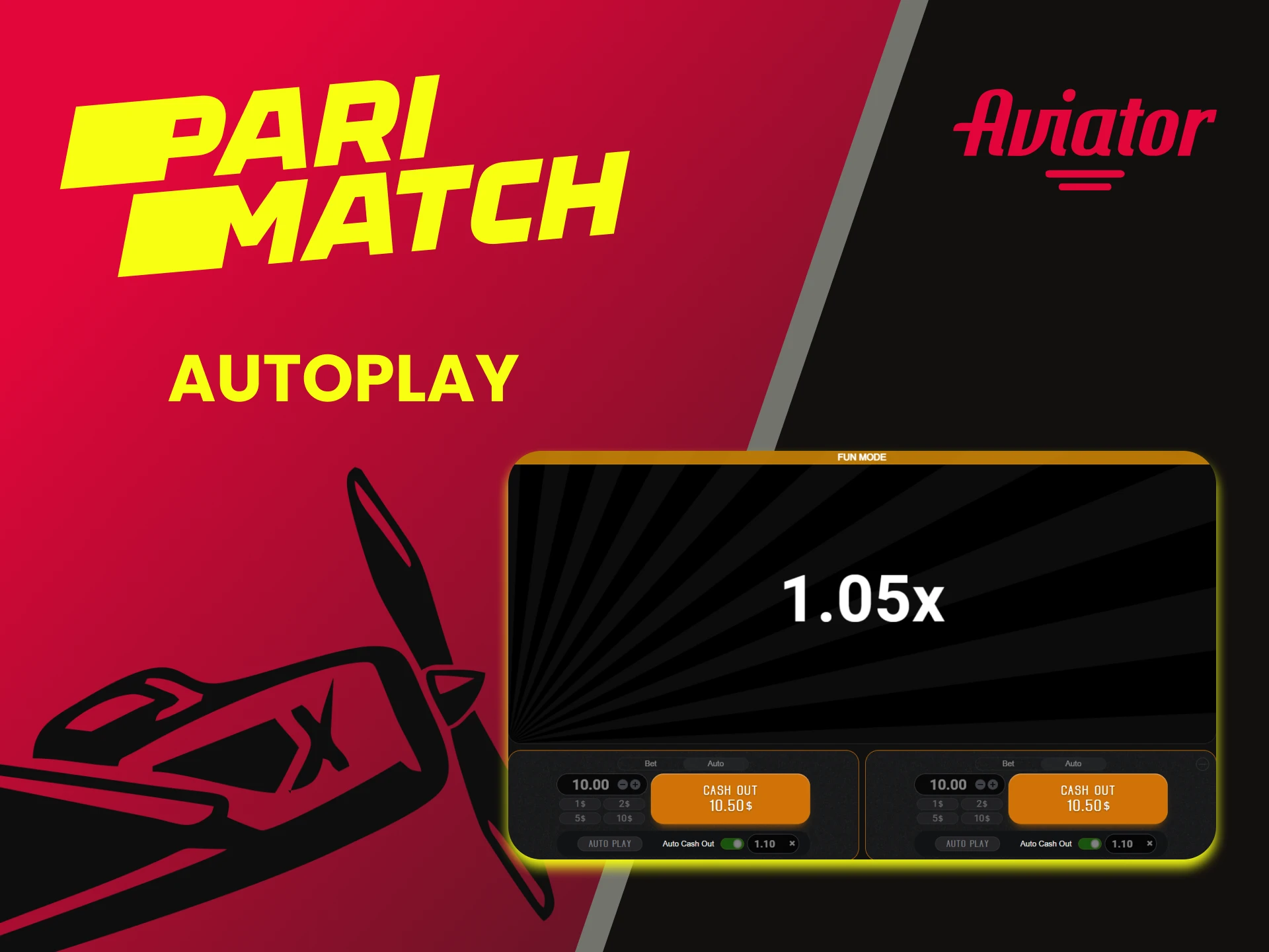 The Aviator game on Parimatch has an autoplay mode.