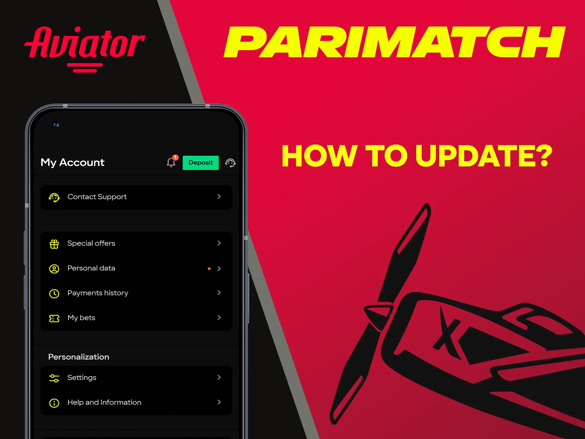 Always try to update the Parimatch application to play Aviator.