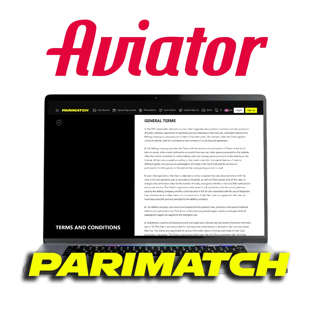 Learn the basic rules of the Parimatch site for Aviator.